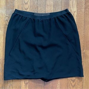 Rick Owens Black Shorts Skirt Skort IT42/US8